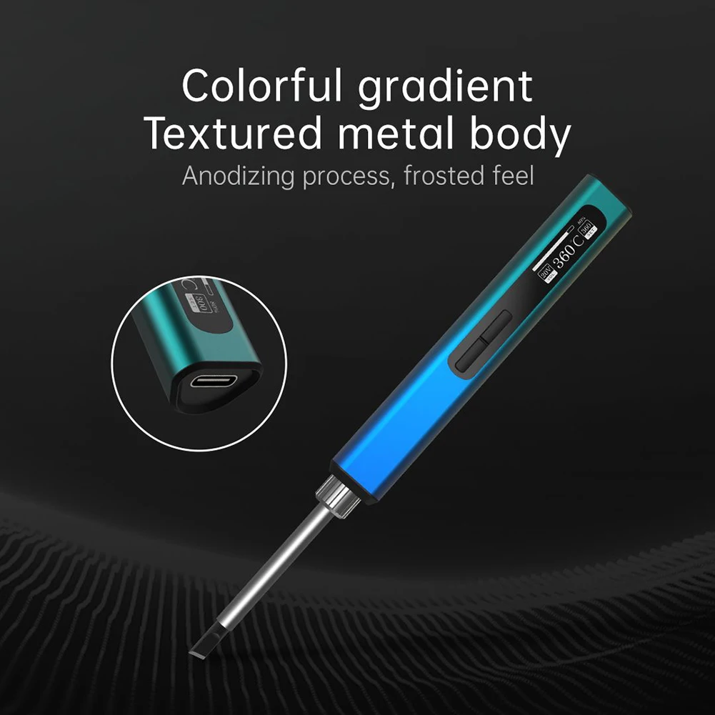 

Aluminum Display LED Soldering Iron Host Electric Iron LED Smart Soldering Temperature 65W Adjustable Desoldering