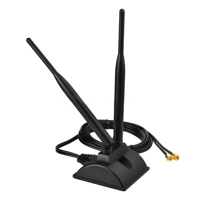 

Powerful Signal BoostersDouble Band Magnetic Base Adapter 2.4GHz 5GHz 6dBi for Home Security Camera Wifi Router Extender