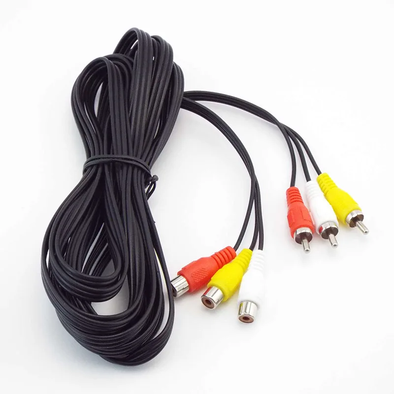 3 RCA-3 RCA кабель Аудио Видео AV штекер-гнездо Удлинительный аудио кабели - купить по
