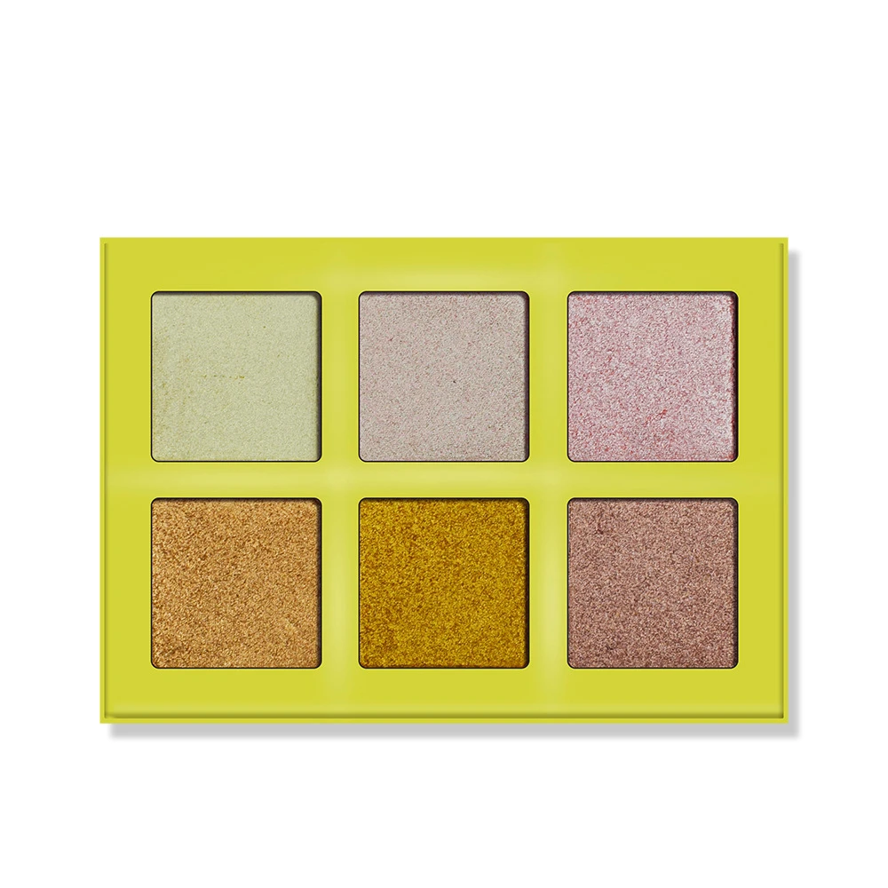 6-color High-gloss Trimming Palette Brightening Skin Color Makeup Palette Private Label Logo