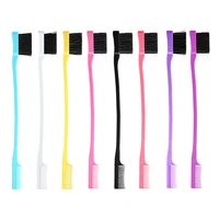 beauty tools plastic abs hair accessories control hair comb eyebrow combing double sided edge hair styling brush