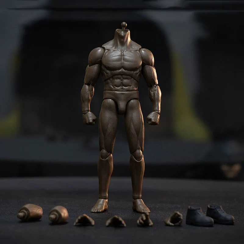 

VTOYS X BMS VSD0031 Black Skin 1/12 Male Zero Joint Super Flexible Muscle Body with Extra Hands Accessory for 6'' Action Figure