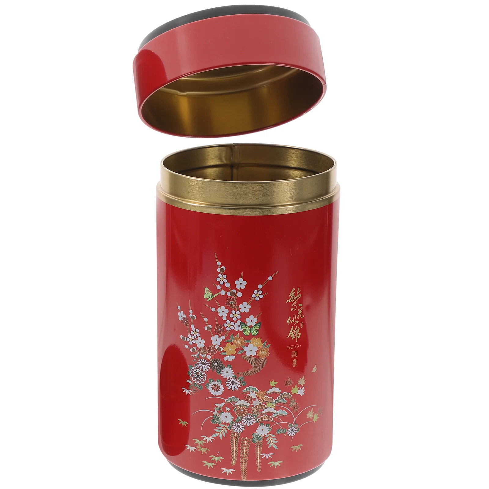 

Round Tinplate Tea Leaf Jar Multipurpose Storage Jar Reliable Tea Leaf Sealing Container Storage Jar Home Accessories
