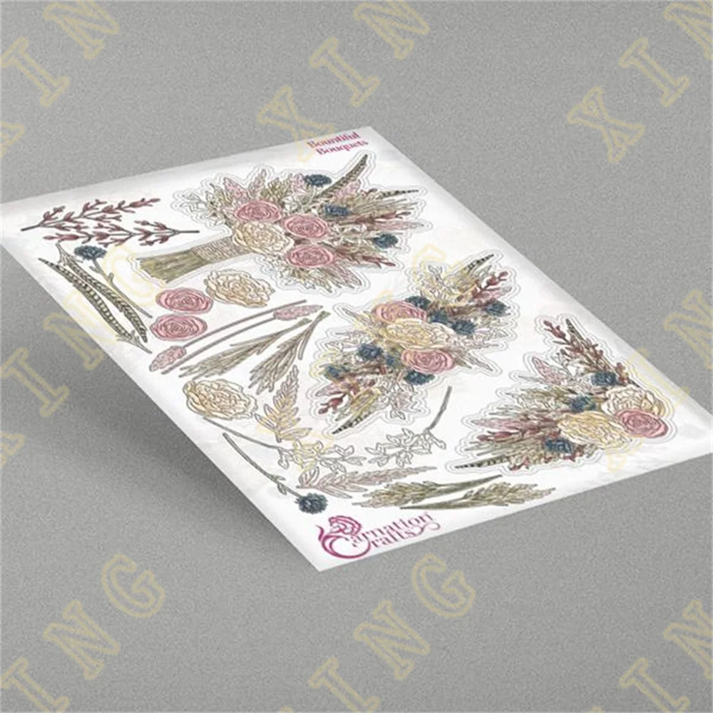 

Bountiful Bouquets 2022 New Metal Cutting Dies Scrapbook Diary Decoration Stencil Embossing Template Diy Greeting Card Handmade
