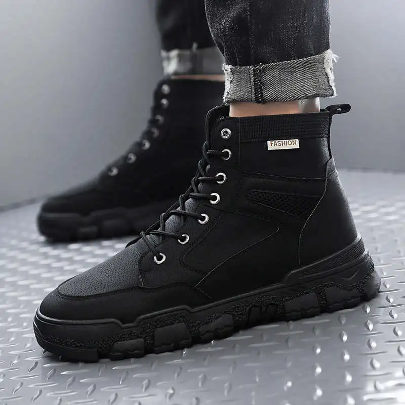 

High Tops Sport Shoes Shock Absorbing Mens Running Sneakers Shock Absorbing Sports Shoes For Male Men's Shoes Sneakers Tennis