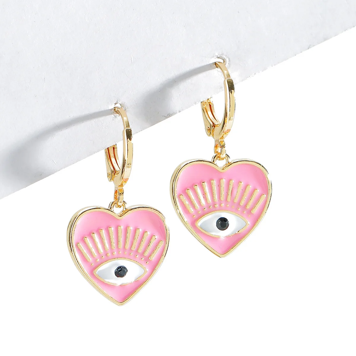 

Korean Fashion Bohemia Evil Eye Earrings Pink Harajuku Aesthetic Dangle Earrings 2000s Jewelry for Women Accessories Wholesale