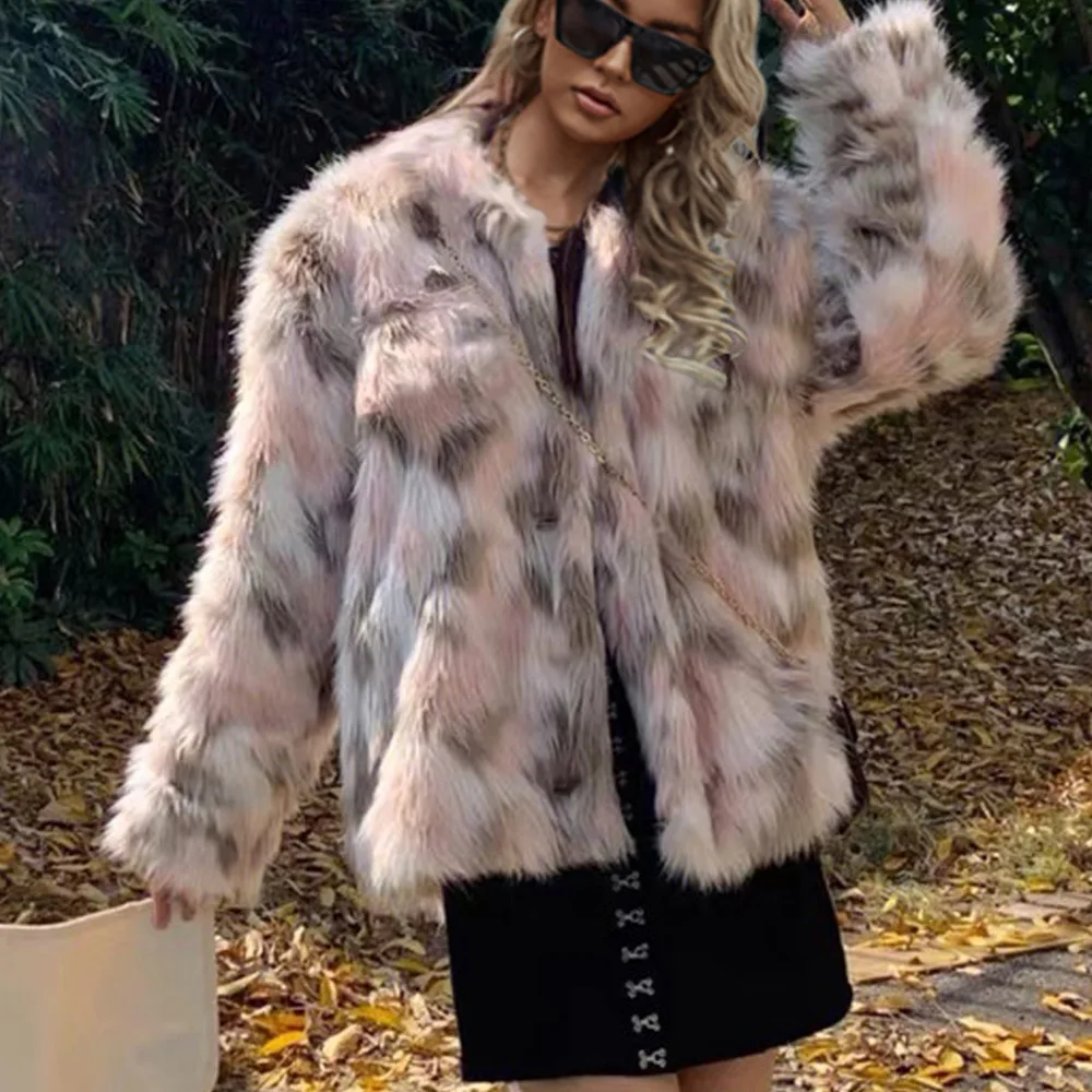 

Artificial Fur Imitation Fox Fur Imitation Fur Women Short Autumn and Winter Coat Top Women