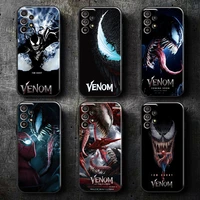 marvel venom logo phone case for samsung galaxy a11 m11 a12 m12 a21 a21s a22 a31 a32 a51 a52 a70 a71 a72 5g silicone cover soft