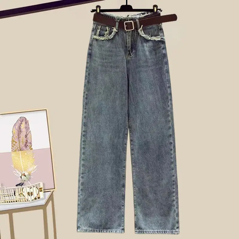 Женская хлопковая Футболка-поло с коротким рукавом И ВИНТАЖНЫЕ ДЖИНСЫ