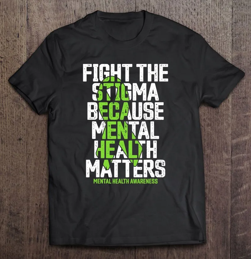 

Футболка мужская оверсайз с защитой от стигментации из-за психического здоровья