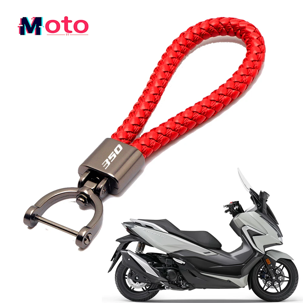 

Для HONDA FORZA 350 FORZA350 NSS350 2018-2022 аксессуары под заказ с логотипом мотоцикла плетеная веревка брелок металлический брелок