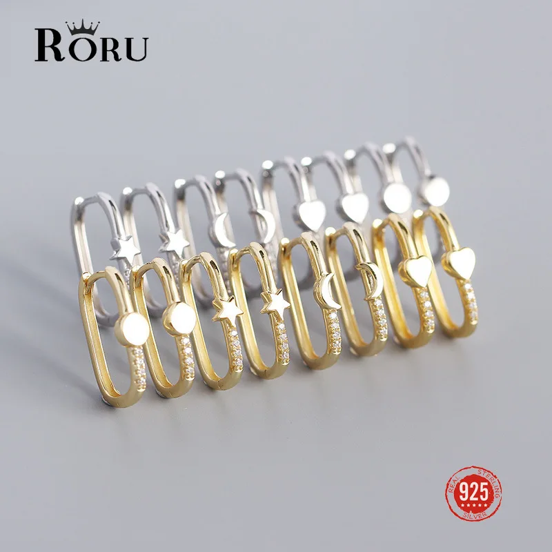 

Женские серьги-кольца из серебра 925 пробы с фианитом