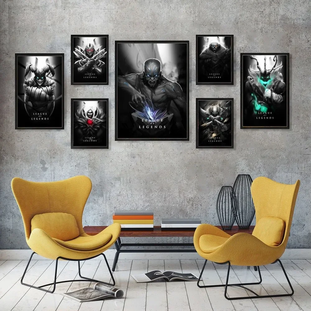 Крутая Zed League Of Legends Hd Водонепроницаемая Бумажная Наклейка-плакат 1 Шт. Мультяшный