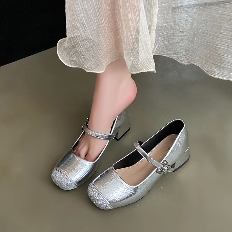 Женские туфли-лодочки телесного цвета с закрытым носком модная офисная Рабочая