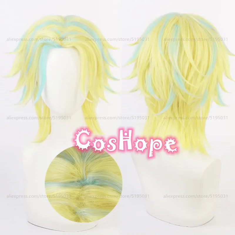 Парик для косплея Rindou haiдешевые термостойкие синтетические короткие волнистые