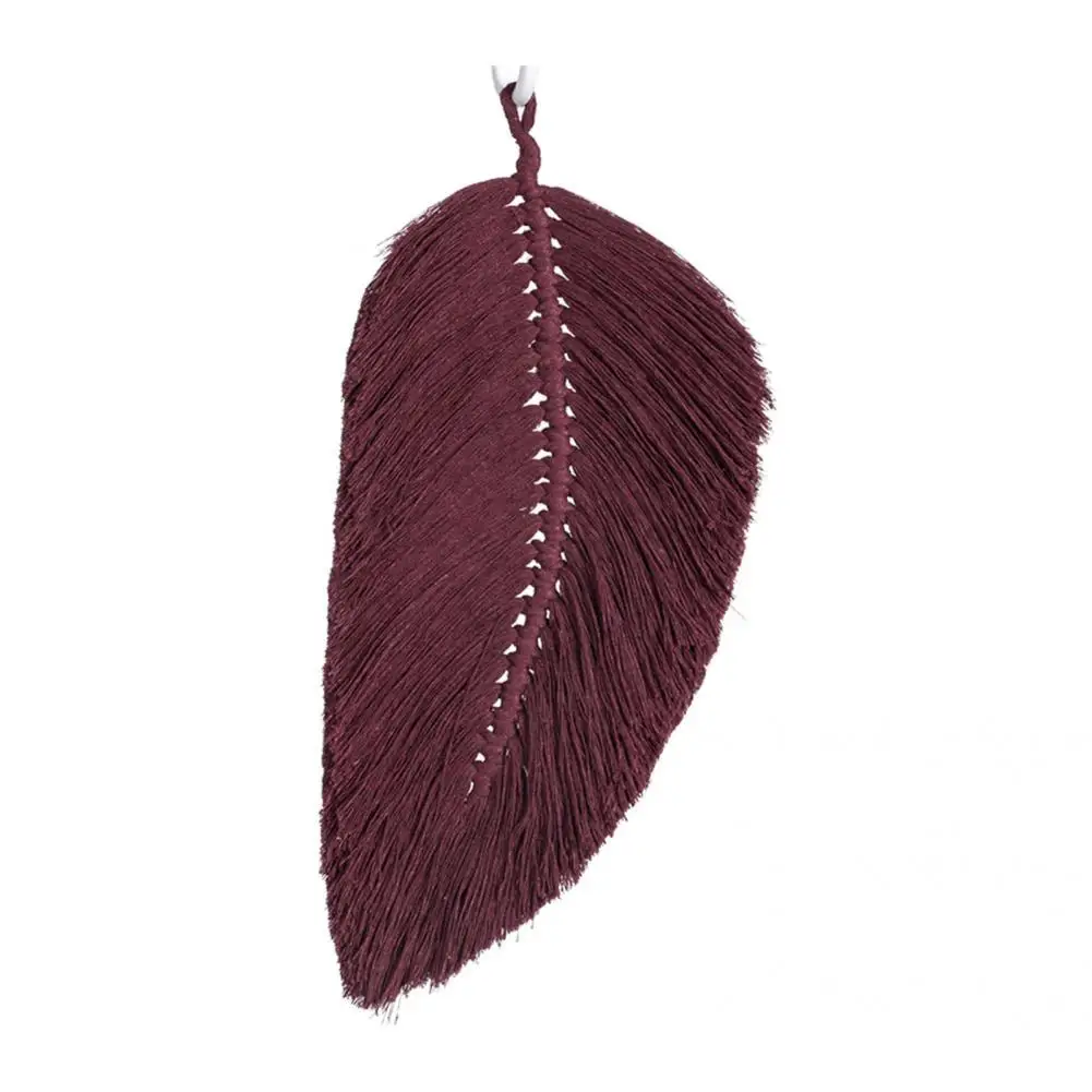 

Листья кисточки гобелен корлор макраме настенный подвесной широкий применение изысканный полезный Бохо шикарный тканый лист кисточки Дек...