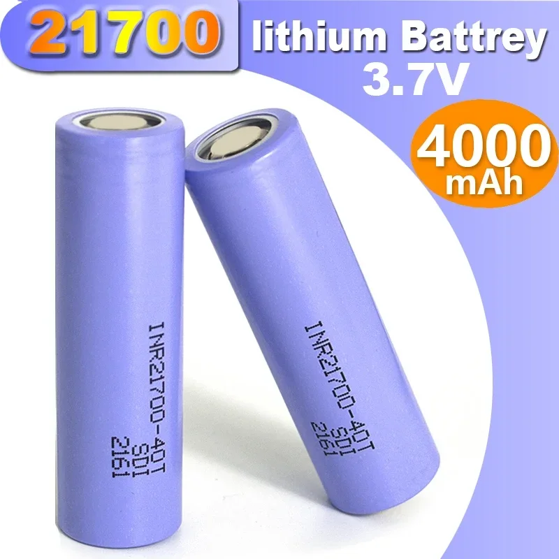 

Original INR21700-40T-4000mAh High Capacity Rechargeable battery 3.7V 21700 Lithium Battery 3.7V Strong Power Battery 21700