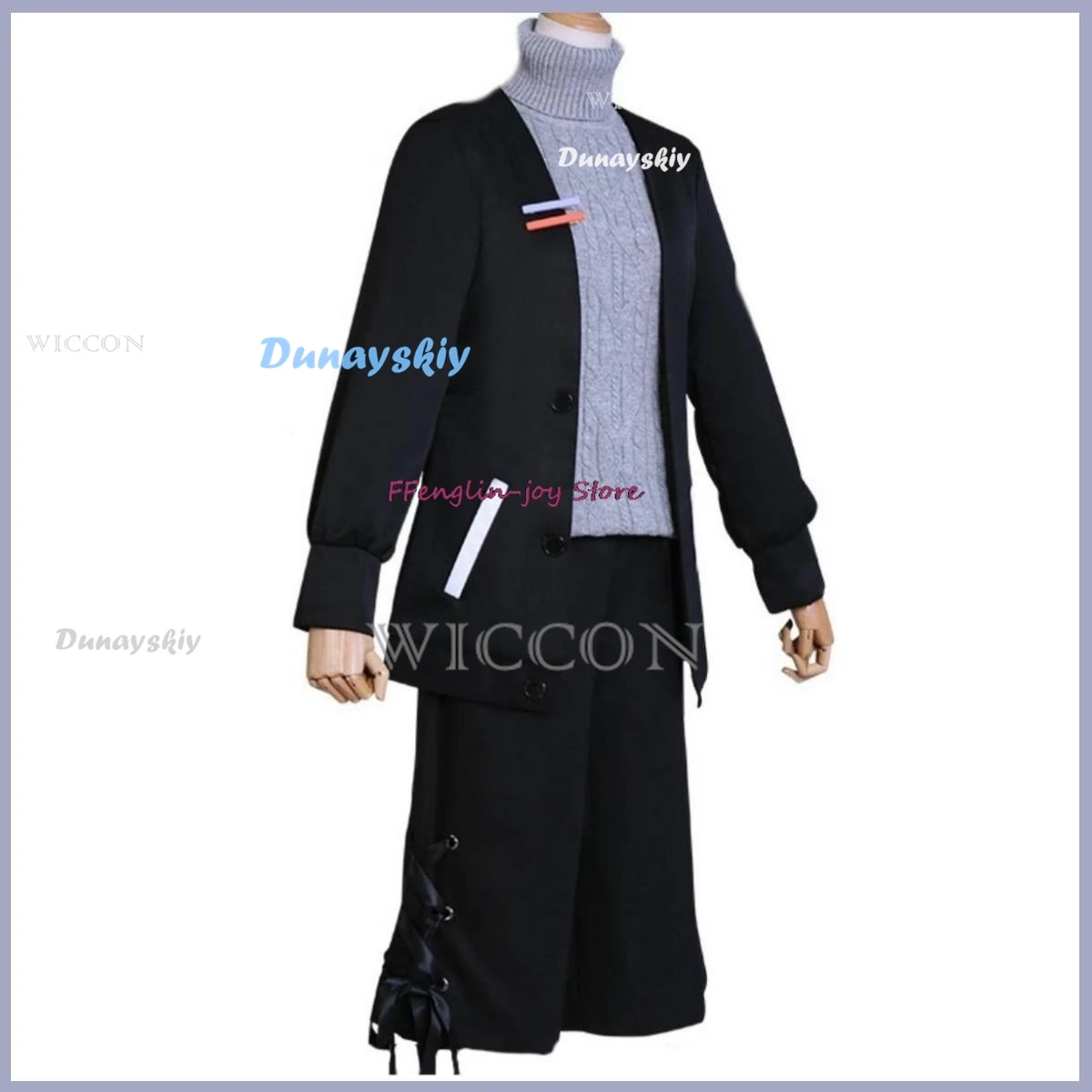 Костюм для косплея аниме Виртуальный ютуберь зимний костюм канаканы Knkn из парика