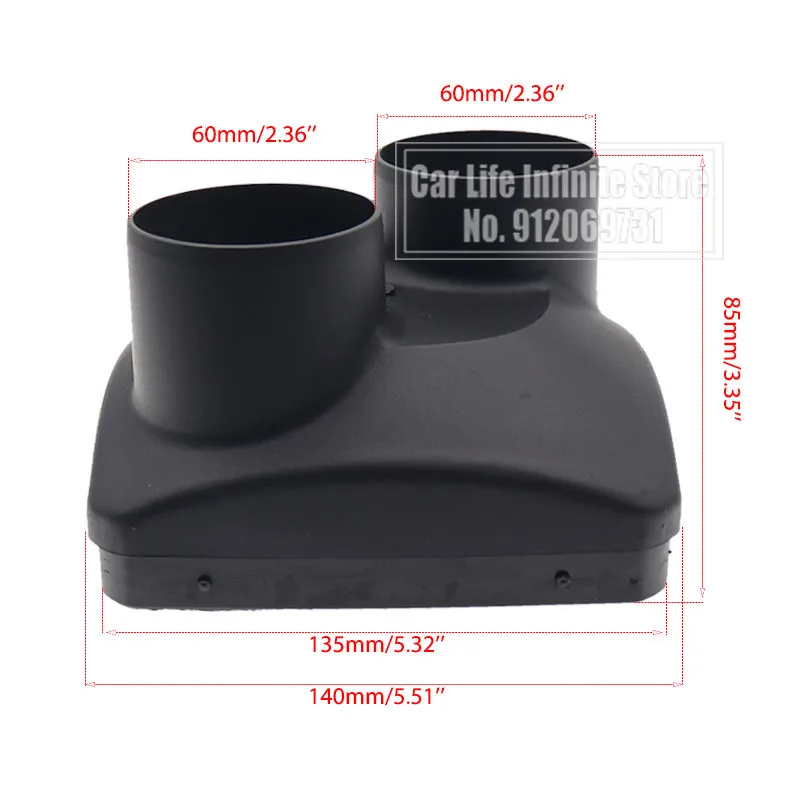 

Решетка вентиляционного отверстия автомобиля 42/60/75/90 мм для воздушного дизельного стояночного отопителя Запчасти для нагревателя Webasto 2/5 кВт для грузовика автобуса автофургона