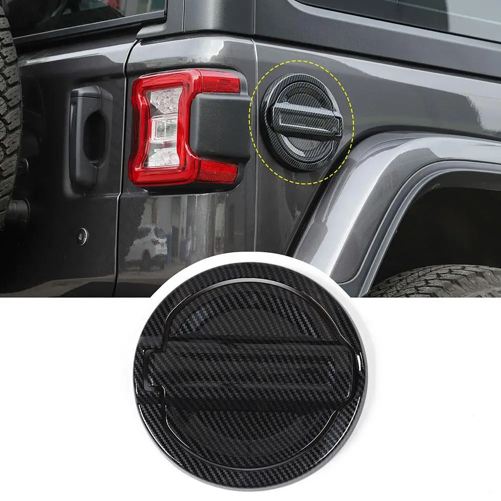 

Car Door Fuel Tank Cover Trim Gas Cap Decor Replacement Parts Compatible For Jeep Jl 2018+ Accessories