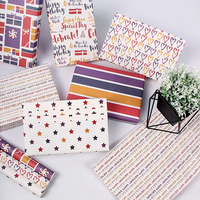 Roll For Wedding Kids Holiday Baby Shower Gift Wrap Craft Pa