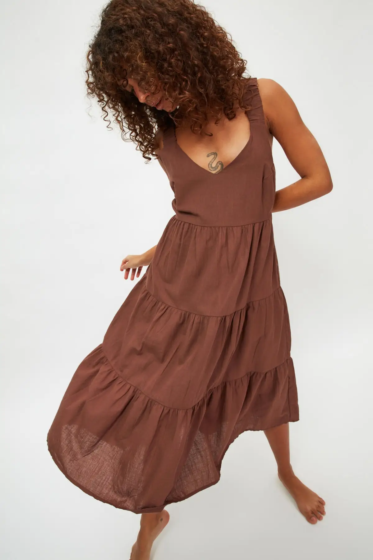 

Trendyol Back Detailed Beach Gown TBESS21EL3851