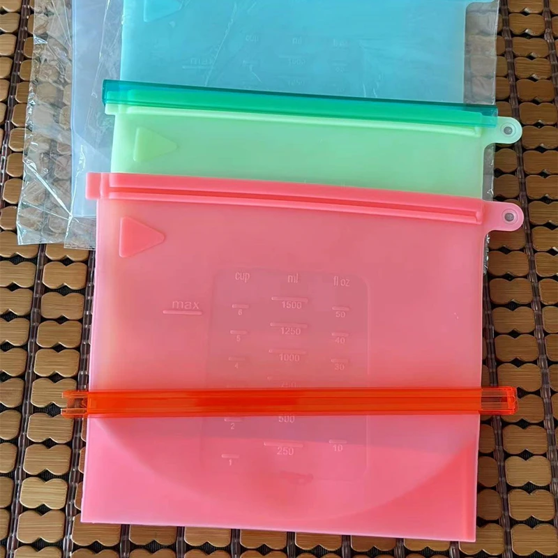 Многоразовая Силиконовая Стандартная Герметичная сумка для пищевых продуктов