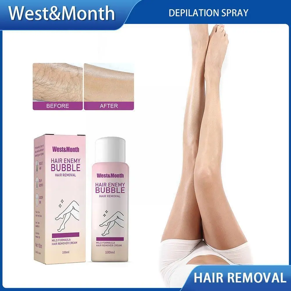 

Hair Removal Spray Private Parts Armpit Leg Hair Student Body Removal Gentle Painless Hair Cream K5B2