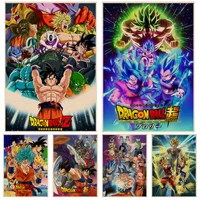 bandai dragon ball classic vintage posters kraft paper prints and posters room wall decor