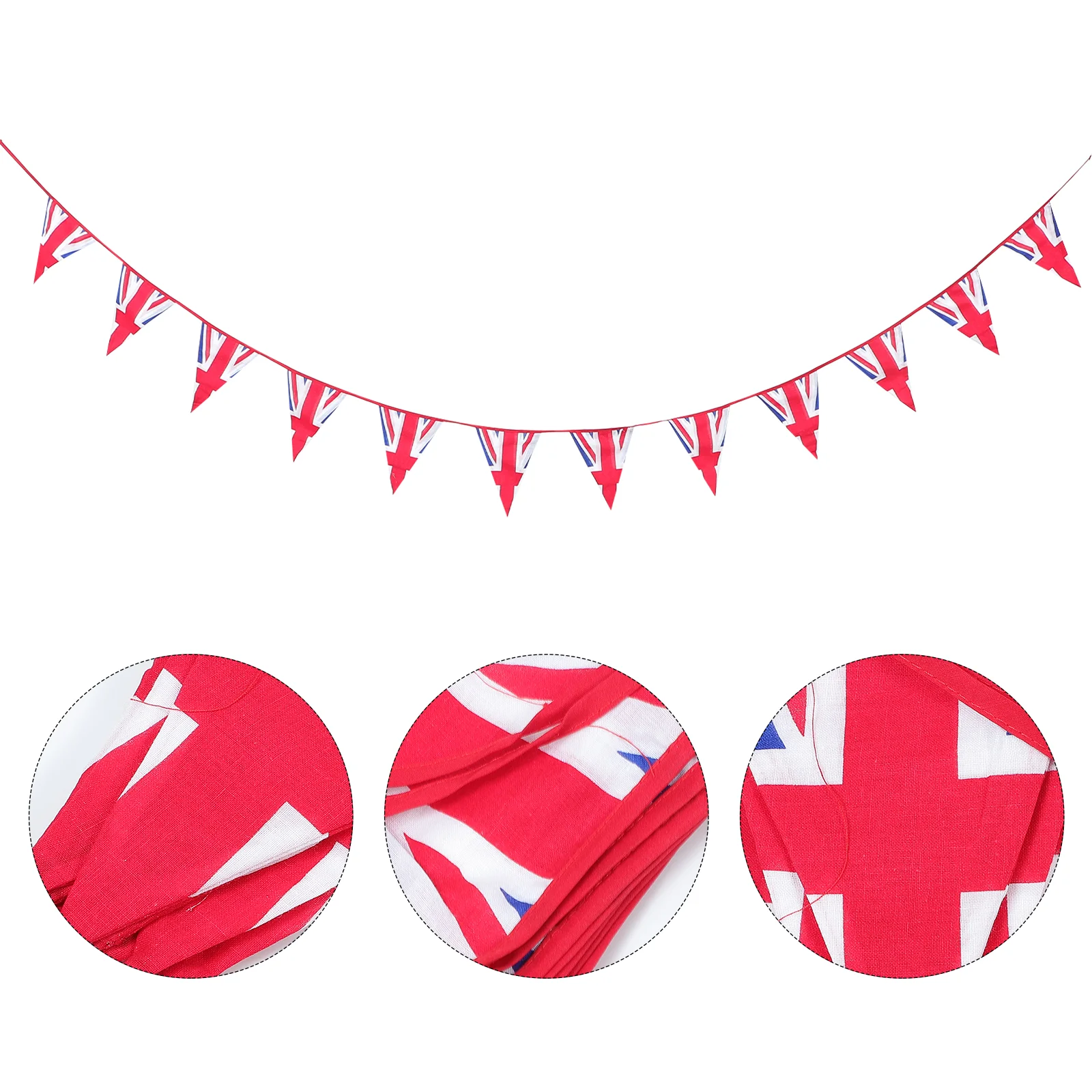 

2 UK Flags United Kingdom Small String Flag Banner Union Jack Pennant Banner for National Sports Events Party Festival Decor