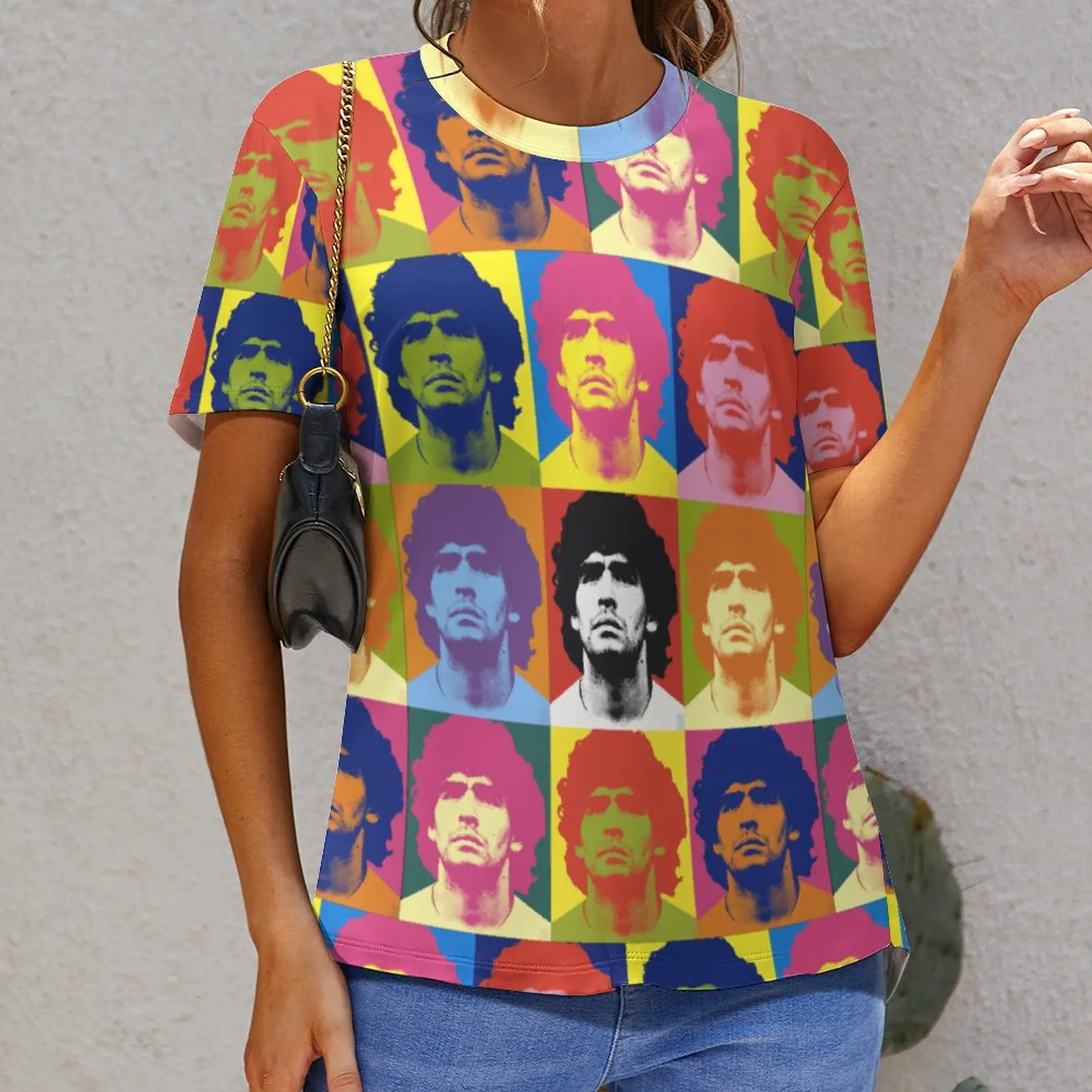 

Tshirt Warhol Maradona Maradona Top Quality Activity Competition Eur Size High Grade
