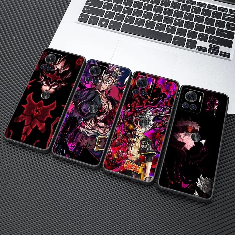 

Black Clover Anime Asta Preto Trevo Moto G22 Silicon Case For Motorola G32 G52 G72 G30 G60 G31 G71 G82 G8 G9 G200 5G Phone Cases