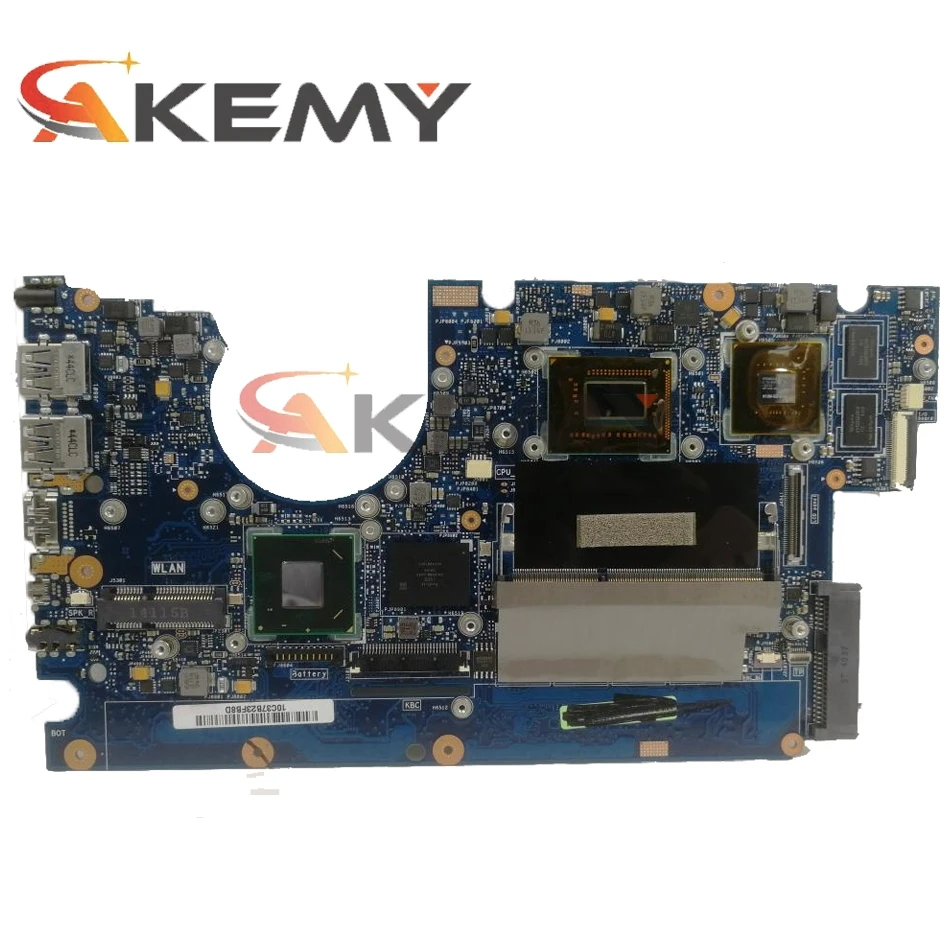 Материнская плата ноутбука Akemy UX32VD для ASUS оригинальная основная плата 2 ГБ ОЗУ I5-3317U GT620M-GPU on.