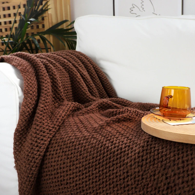 

American Tassel Knitted All Season Popular Home Bed Comforter Blanket Women Manta Furniture Covering Elegant Drop Shopping