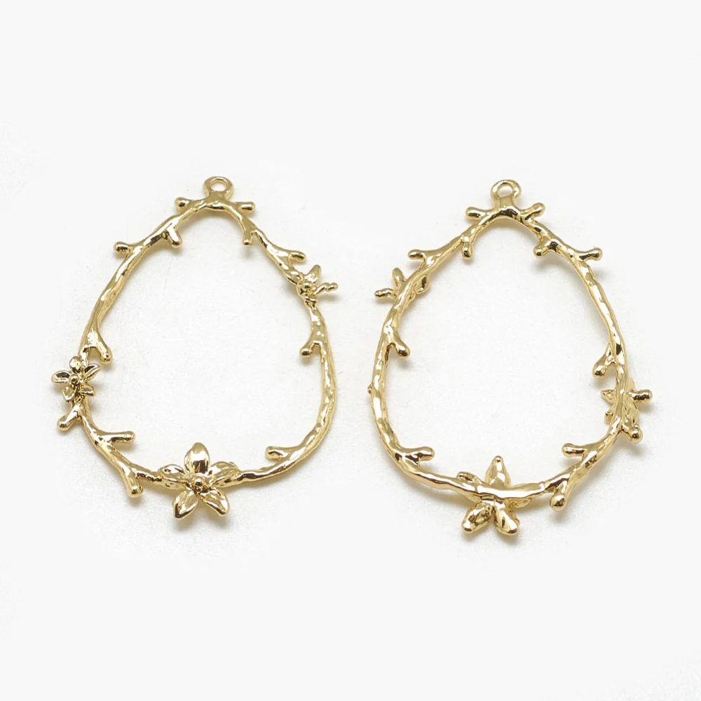 

1-5PCS Brass Enamel Zirconia Real 18K Gold Plated Big Pendants Pendants Teardrop/Mermaid/Ring/Moon/Elephant/Star