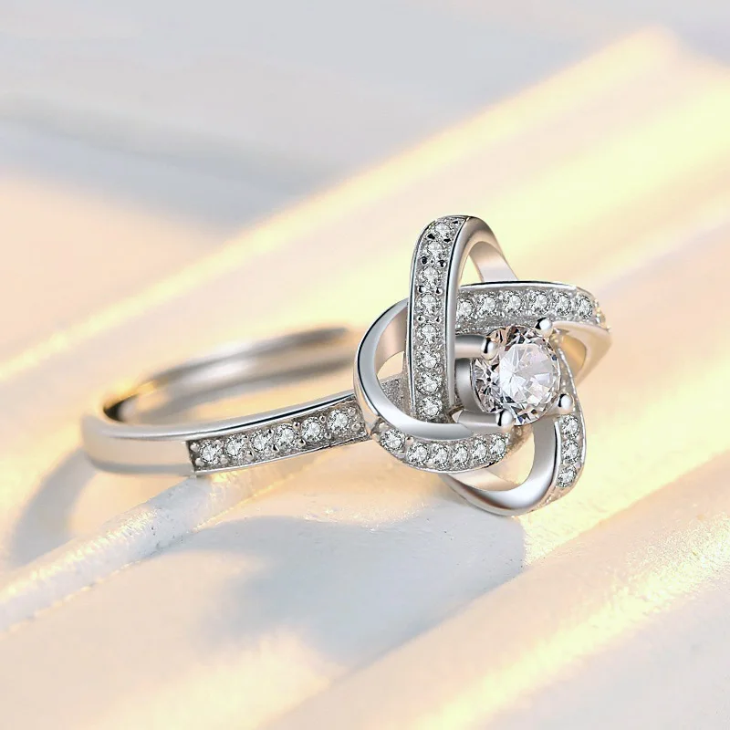 Новые ювелирные изделия из стерлингового серебра 925 пробы плетение лепестков