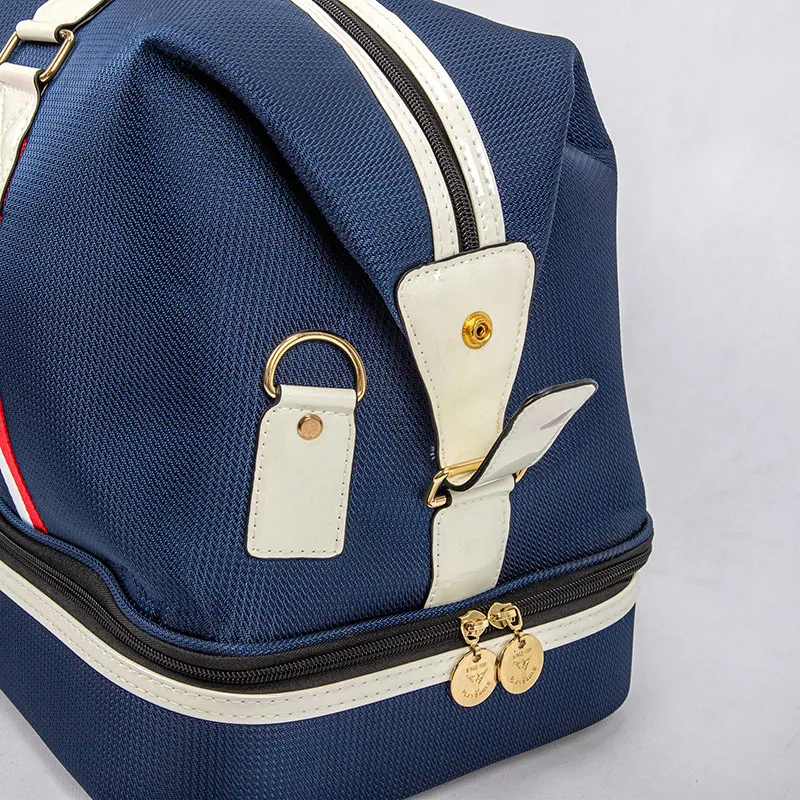 PLAYEAGLE Golf Boston Bag with Shoes Layer Modern Sports Storage Bag Large Capacity Golf Travel Clothing Bag with Carry Strap