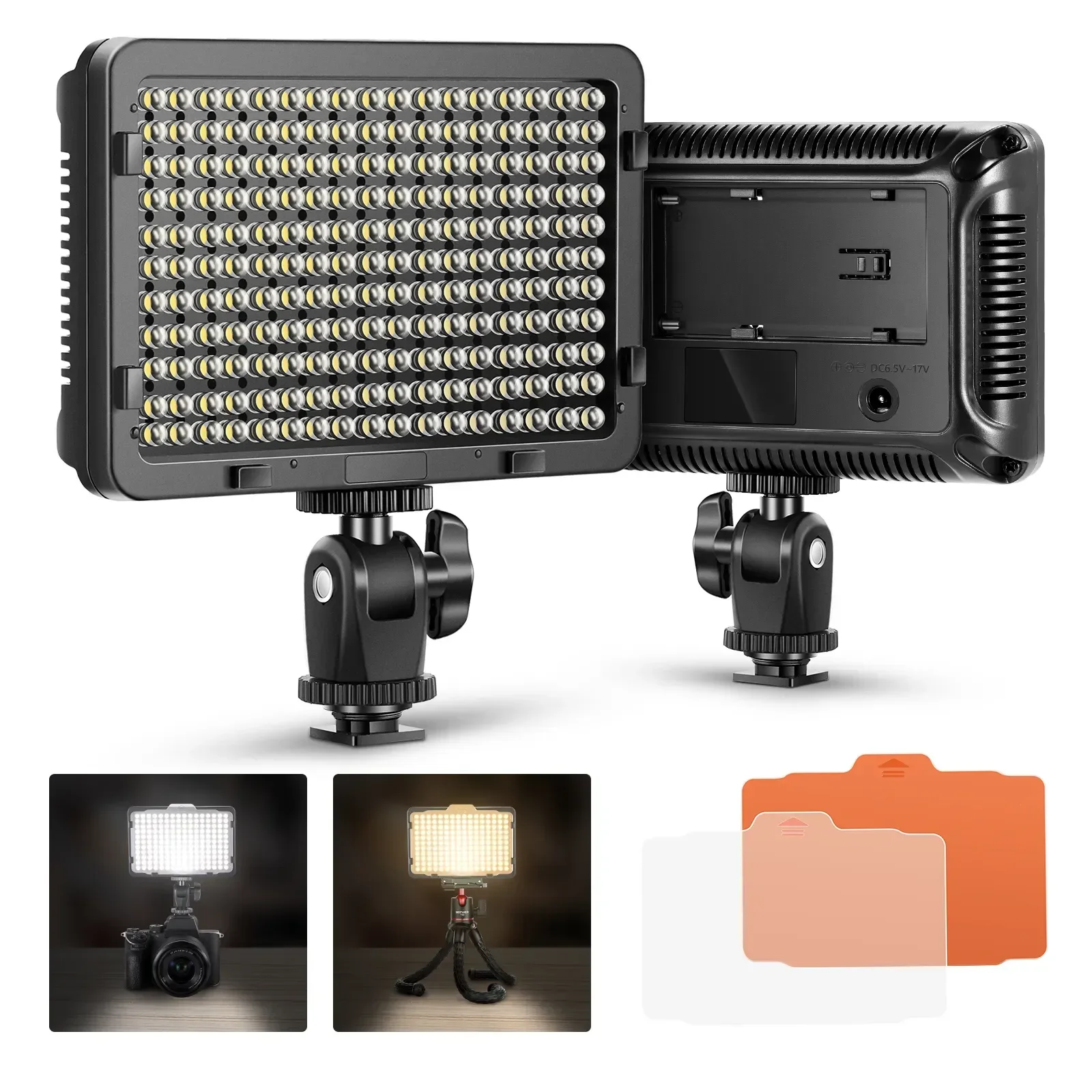 

Neewer On Camera Video Light Photo Dimmable 176 LED Panel With 1/4" Thread For Canon, Nikon, Sony And Other DSLR Cameras,