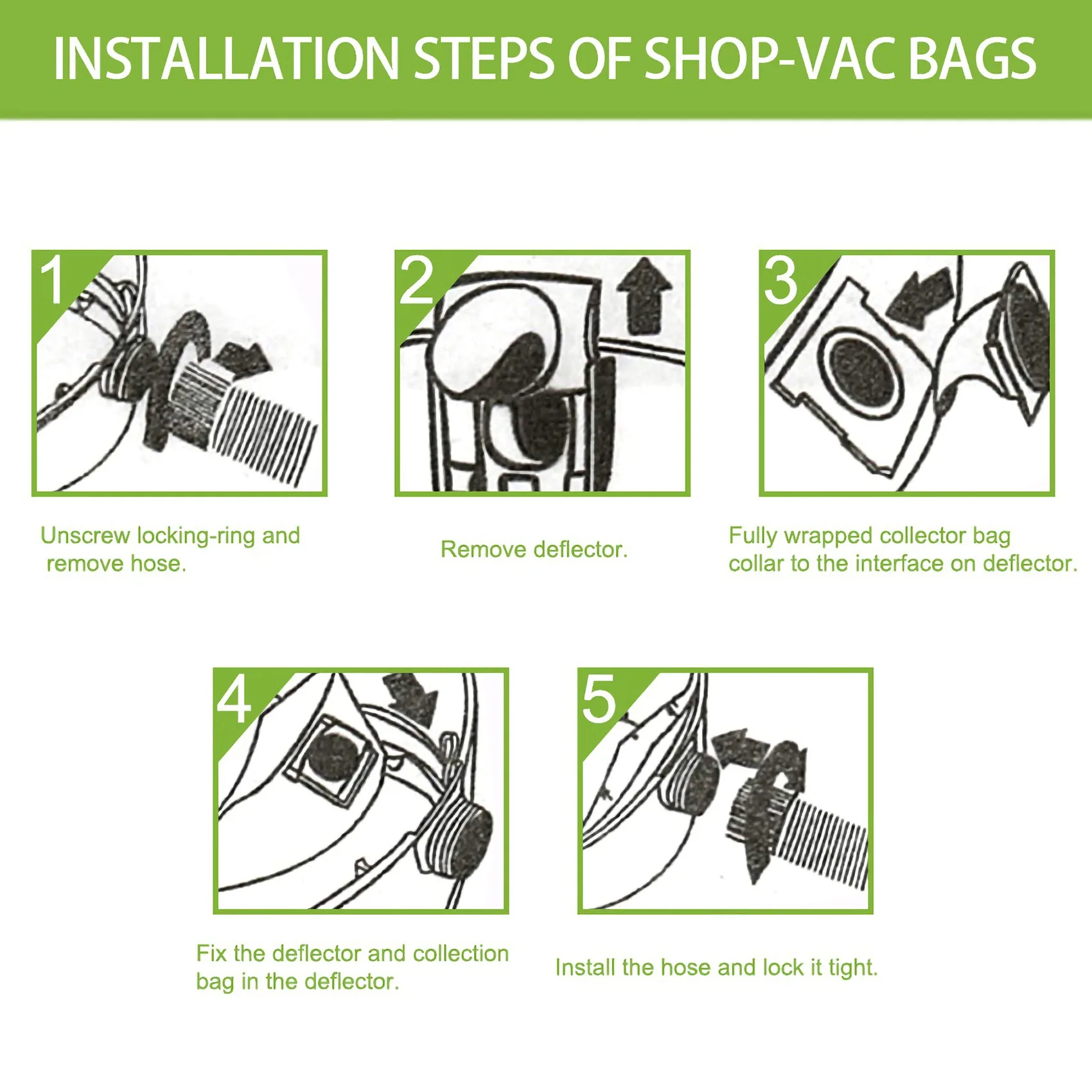 Универсальный мешок для сухой пыли от 5 до 8 галлонов сменный аксессуар пылесоса