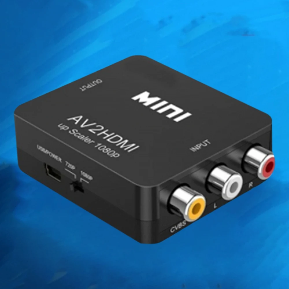 Преобразователь RCA в HDMI AV на 1080P Mini CVBS видео аудио преобразователь адаптер PAL/NTSC