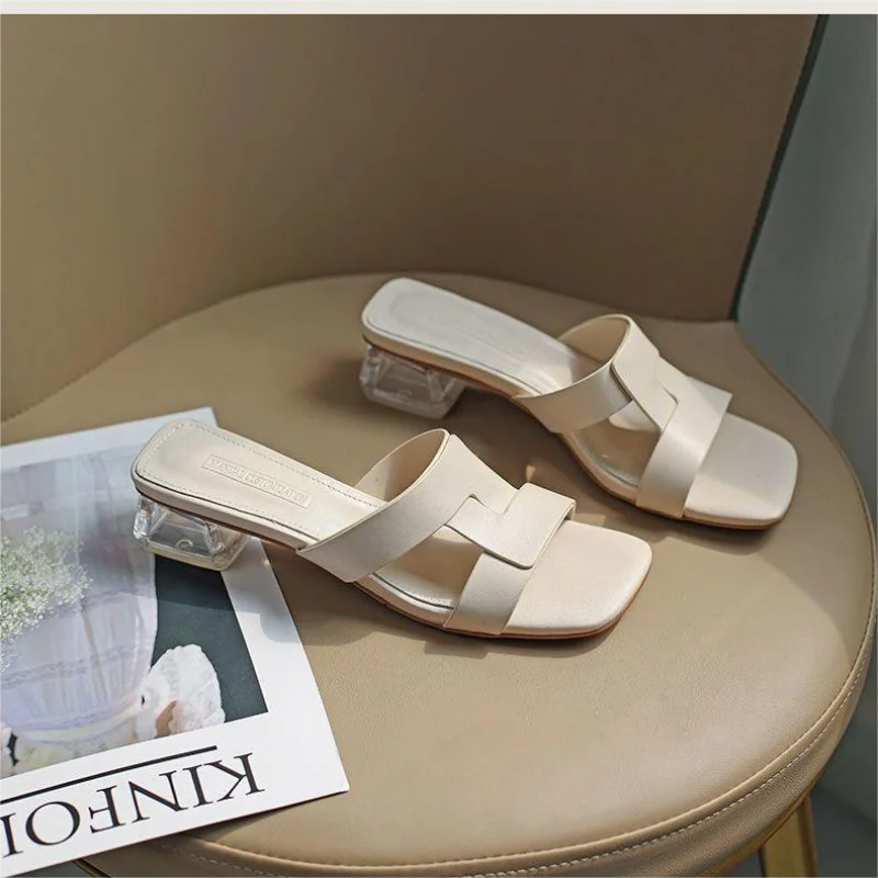 Women  Summer Fashion Slippers 2023 New Girl PU Non-slip Soft-soled Sandals Children's Flats Cute Beach Shoes Home Outdoor