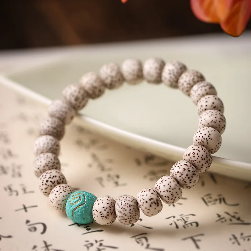 

Hainan original ecological Xingyue Bodhi bracelet single circle Buddha beads plate stationery finger-wound soft bracelet jewelry