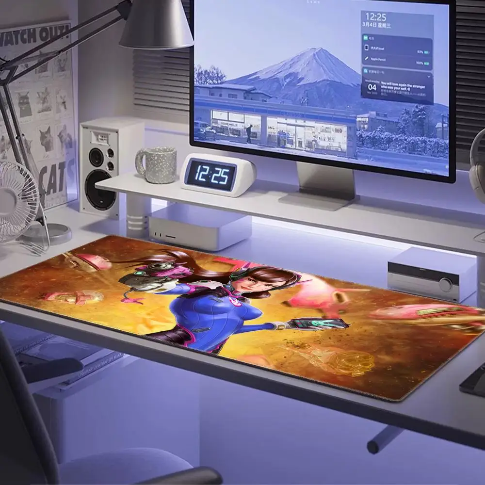 Фото Коврик для мыши PC Gamer Cabinet Kawaii XXL с изображением сексуальной аниме-девушки O-Overwatch Mercy, коврик для клавиатуры, коврик для ноутбука, игровой коврик HYBXAXC, настольный коврик №1