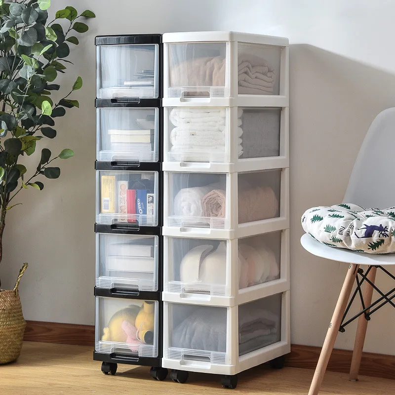 

3/4/5 Layers Storage Box Plastic Drawer Documents Multi-layer Clothes Cabinet Strong and Durable Desk Drawer Organizer Portable