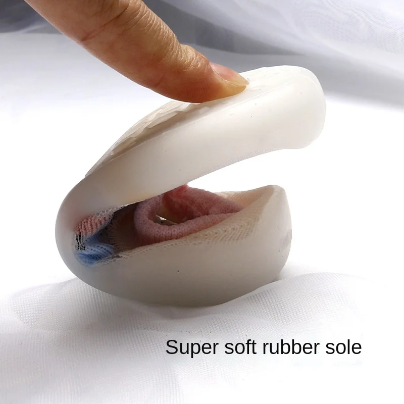 Детская обувь для маленьких девочек и мальчиков напольные носки прозрачная