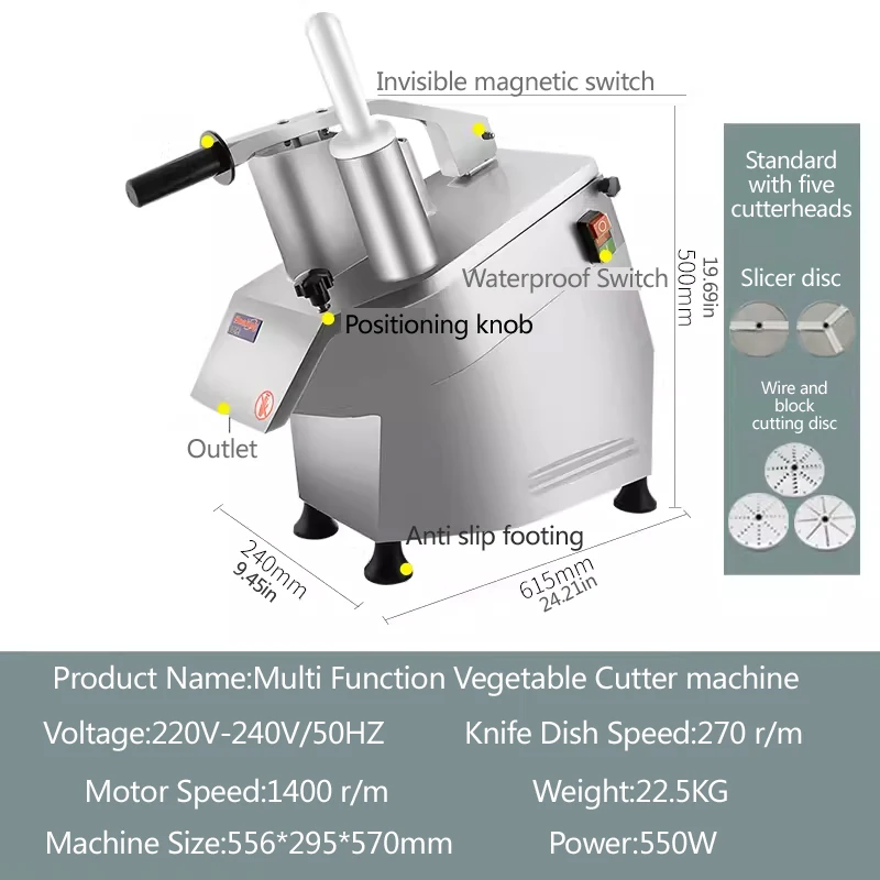 Многофункциональная машина для резки фруктов и овощей редиса картофеля капусты