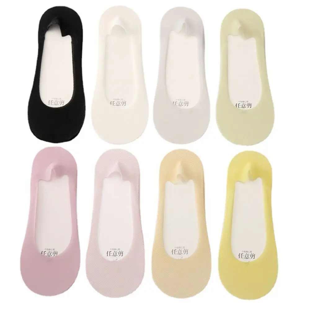 Носки женские сетчатые хлопковые дышащие Нескользящие невидимые носки-лодочки с