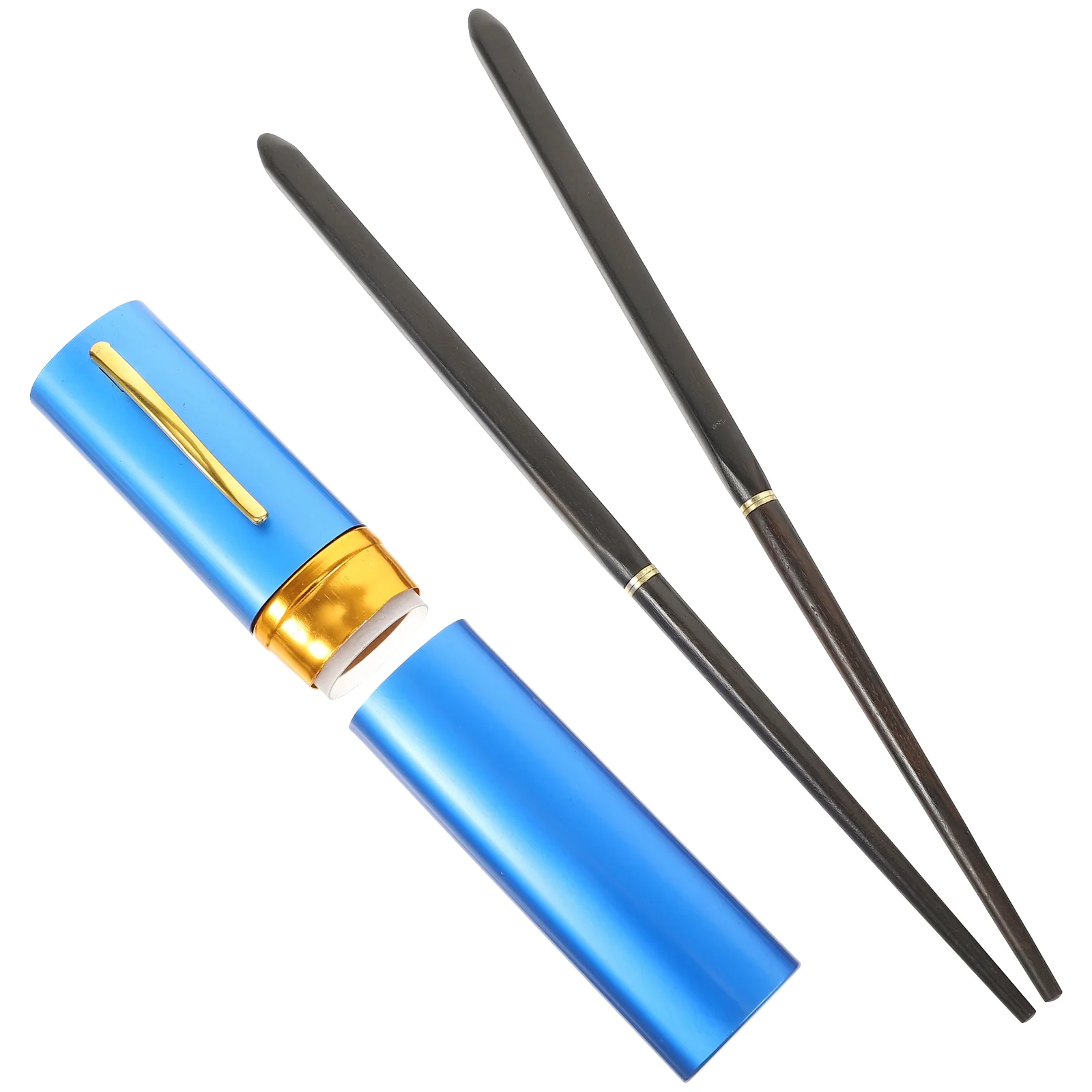 

Ebony Chopsticks Collapsible Useful Wooden Portable Chopsticks Outdoor Cutlery for Camping Hiking 1 Set