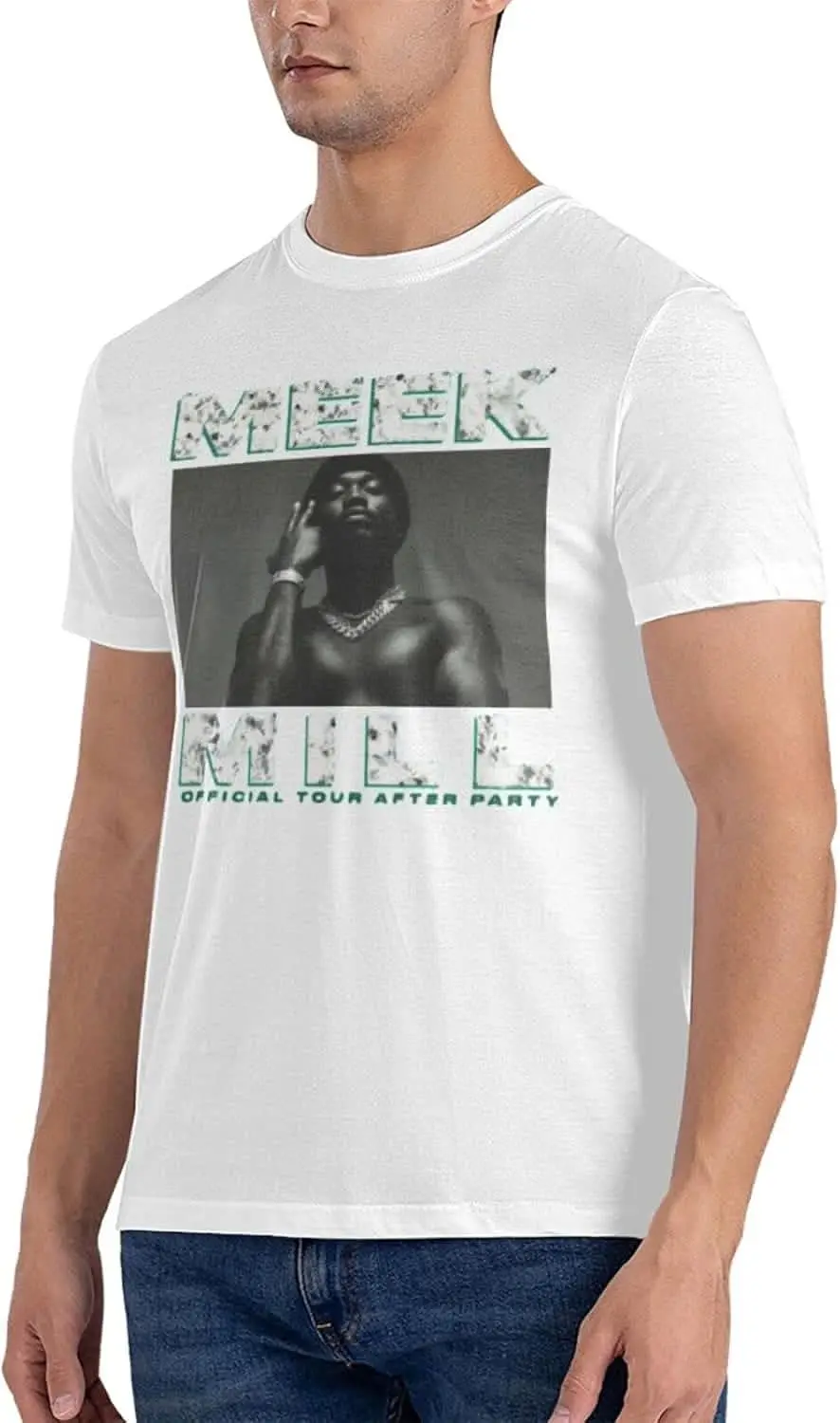 Футболка ROCK BAND Meek Music Mill с круглым вырезом и короткими рукавами классическая