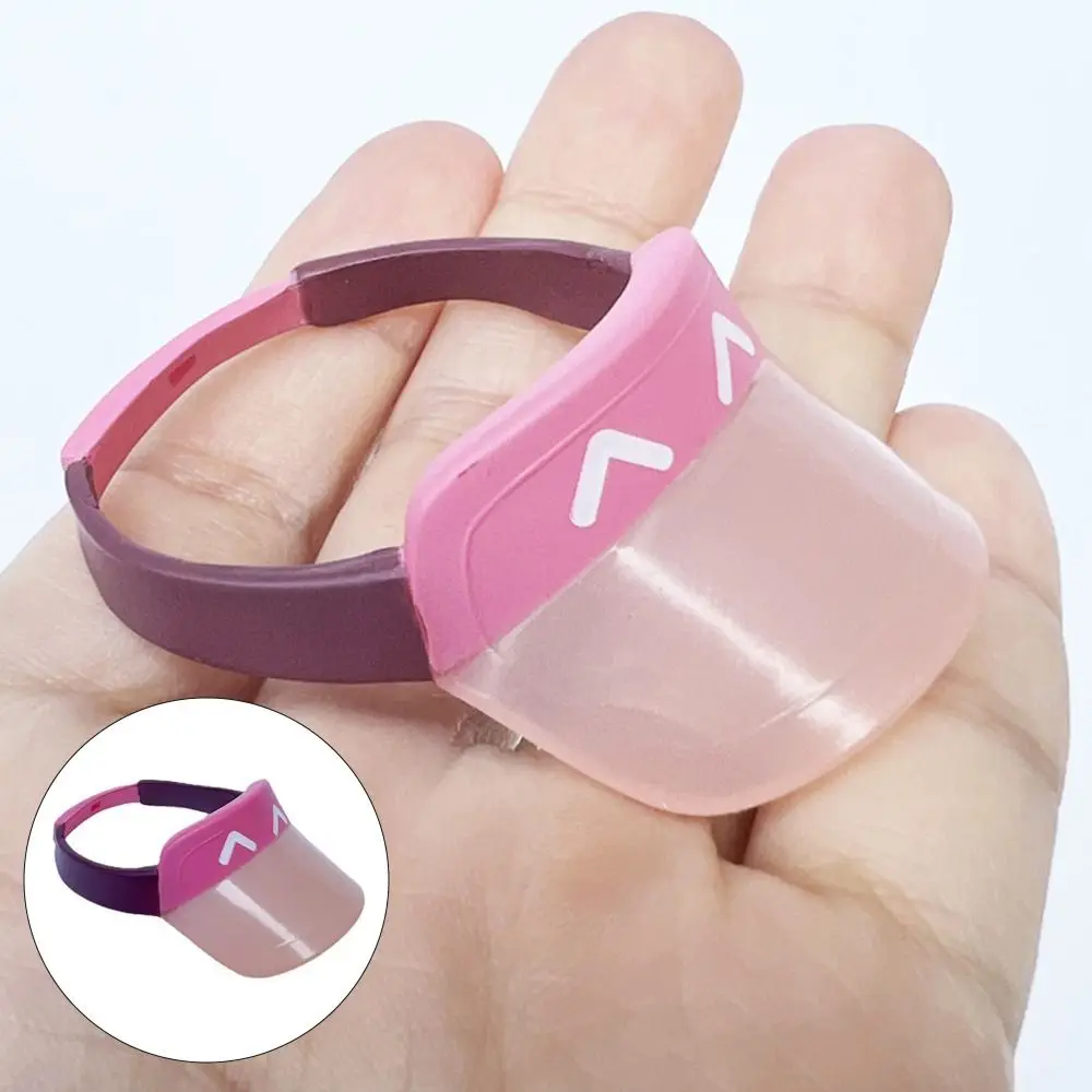 

5Pcs/set 5.5cm Miniature Hat Sun Hat Mini Doll Hat Dollhouse Accessories Pretend Toys Pink Empty Top Cute